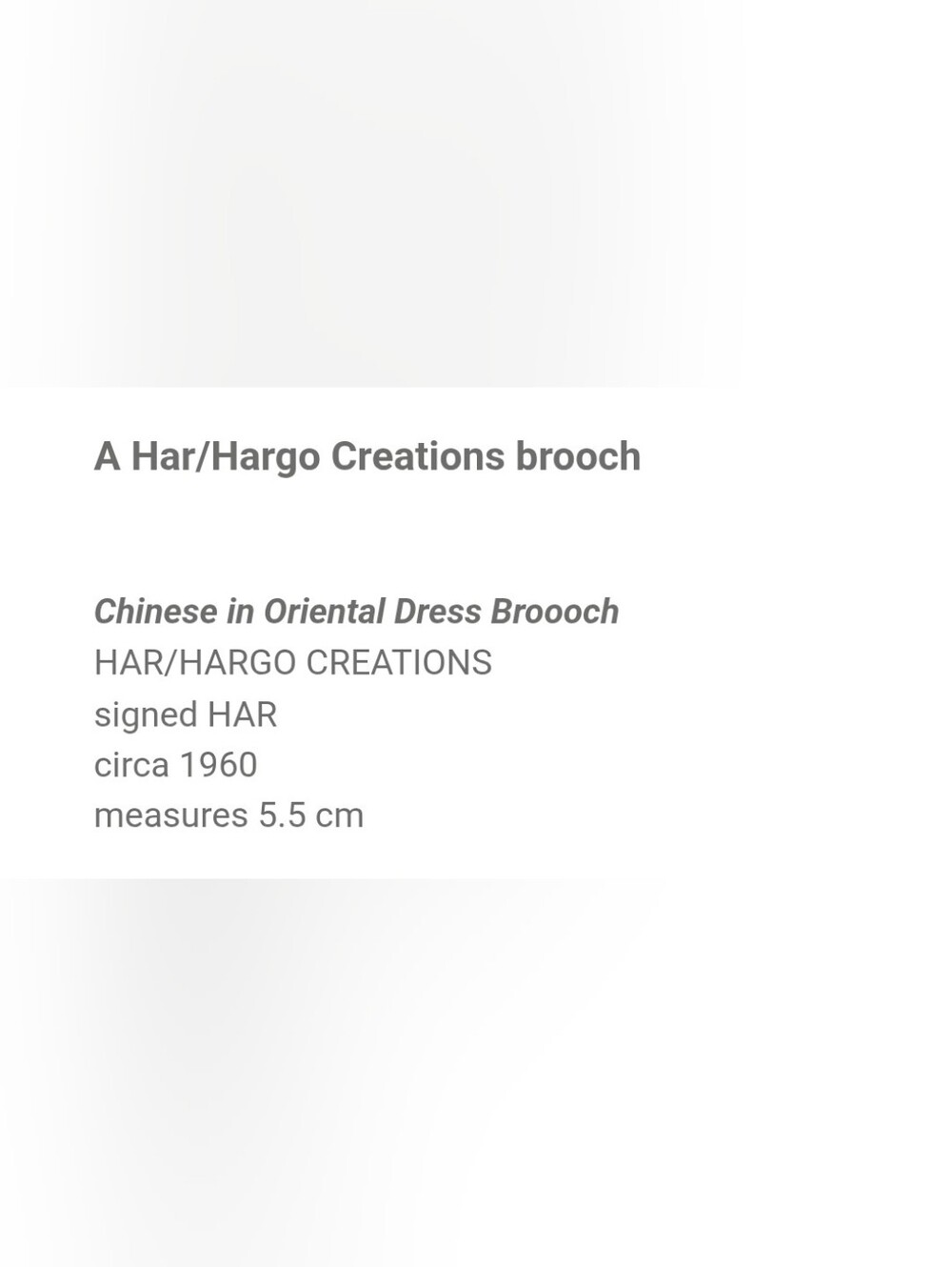 A HAR/Hargo Laughing BUDDA BROOCH. RARE PIECE IN EXCELLENT CONDITION. MAKE OFFER - Picture 9 of 16